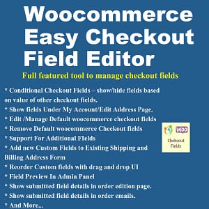 easy checkout fields editor woocommerce