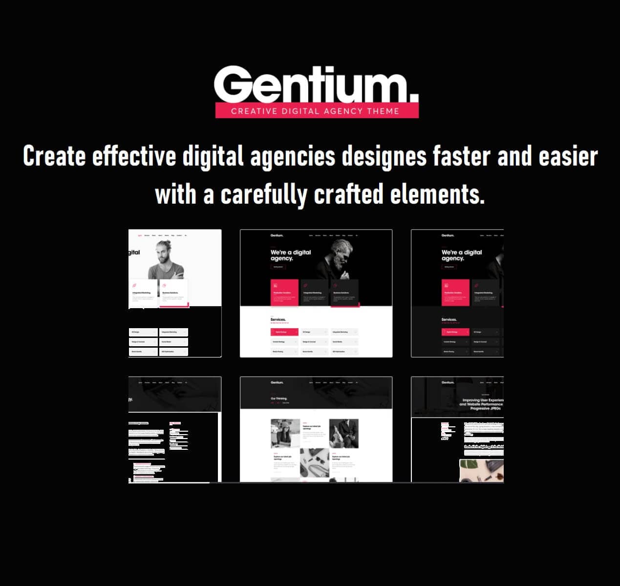 Gentium – A Creative Digital Agency WordPress Theme » THEMEPLANET | The  Best Free and Premium WordPress Themes & Plugins